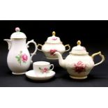 A Rosenthal `Sanssouci' part tea set, together with a Furstenberg floral tea set, a Rosenthal `