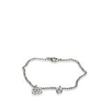 A Chanel pendant chain necklace, featuring a diamante heart pendant and a diamante interlocking Cs