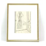 *John Copley (1875-1950)ITALIAN ICE WOMANStudio stamp verso, pencil31 x 22cmThis is said to be the