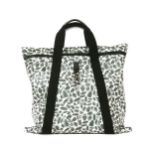 A Mulberry limited edition 'Jamie' bug print shopper handbag, white leather with a printed green '