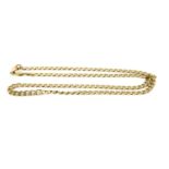 A 9ct gold filed curb link chain, 16.05g