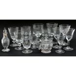 Georgian and later drinking glassesProvenance: The Collection of Mr and Mrs J Murphy, Holland House,