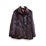 A collection of fur items, to include a Canadian squirrel bolero jacket, a mink stole, a fur hat,