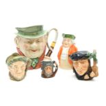 A collection of various Royal Doulton and other character jugs, approximately twenty seven