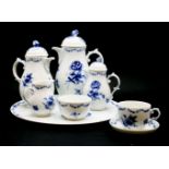 A quantity of Furstenberg `Lottine' porcelain tea and coffee wares, to include a tray, teapot,