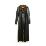 A Liska brown mink coat, purchased from Liska in Vienna, size 10