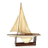 A model sailing ship/pond yacht, 80 cm long