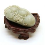 A Chinese hardstone carving