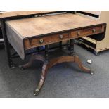 A Regency mahogany sofa table