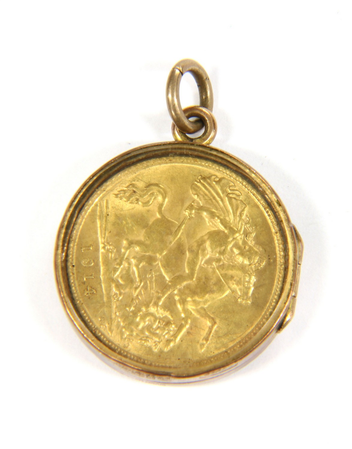 A George V half sovereign, dated 1914