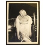 A large picture of Marilyn Monroe, framed, 120 x 169cm