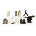 A collection of animal figures,