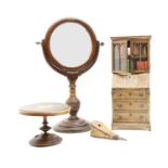 A miniature bureau bookcase