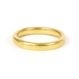 A gold wedding ring