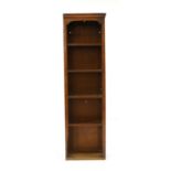 Two mahogany open bookcases