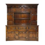 An oak dresser