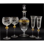 A suite of Venetian glasses