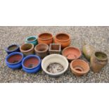 Collection of garden pots (14)