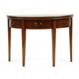 A George III mahogany folding tea table