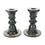 A pair of Ashford marble candlesticks