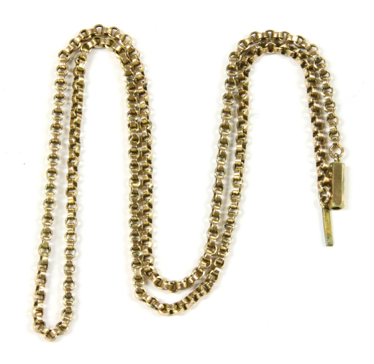An Italian 18ct gold fine trace link chain