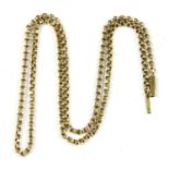 An Italian 18ct gold fine trace link chain