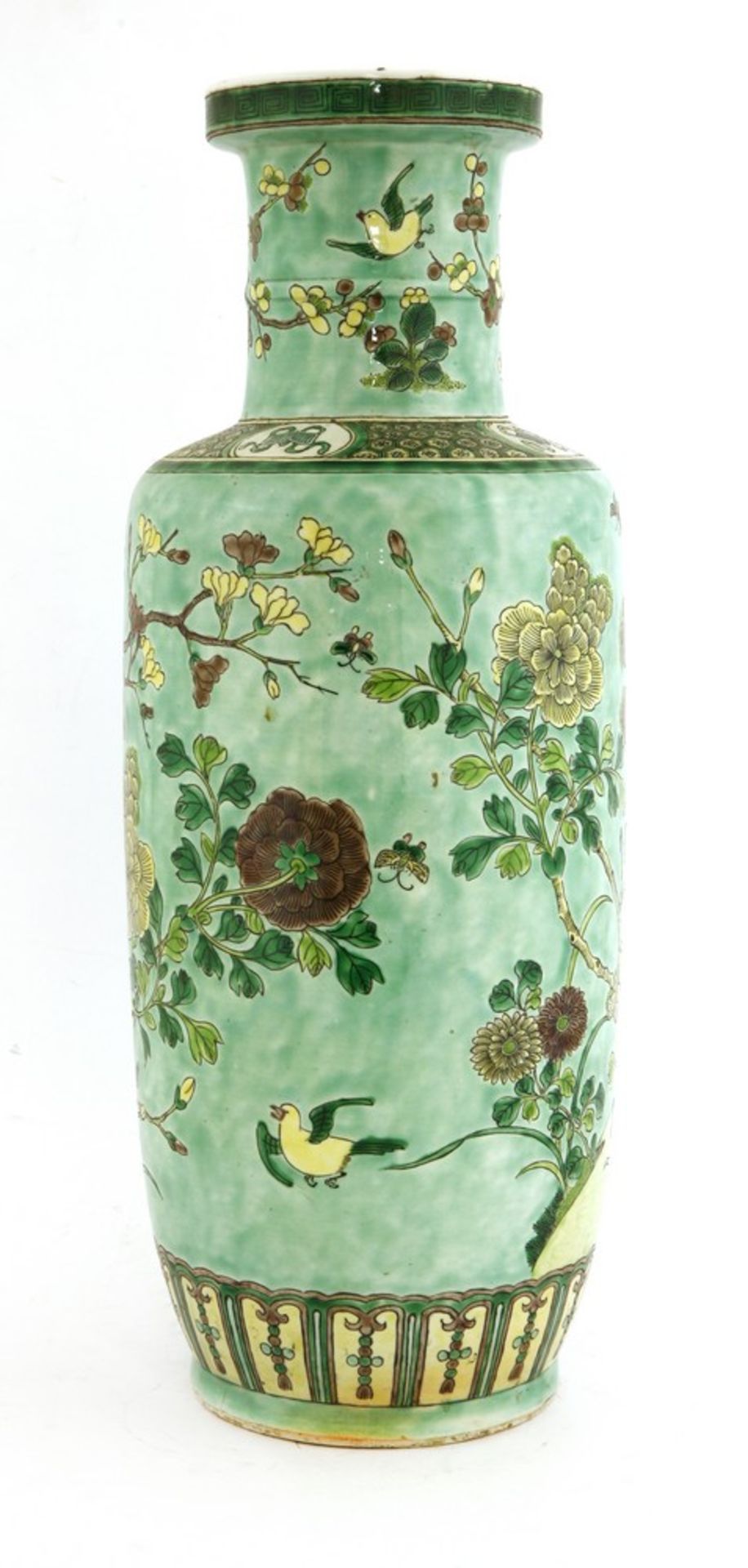 A Chinese famille verte vase - Image 2 of 3