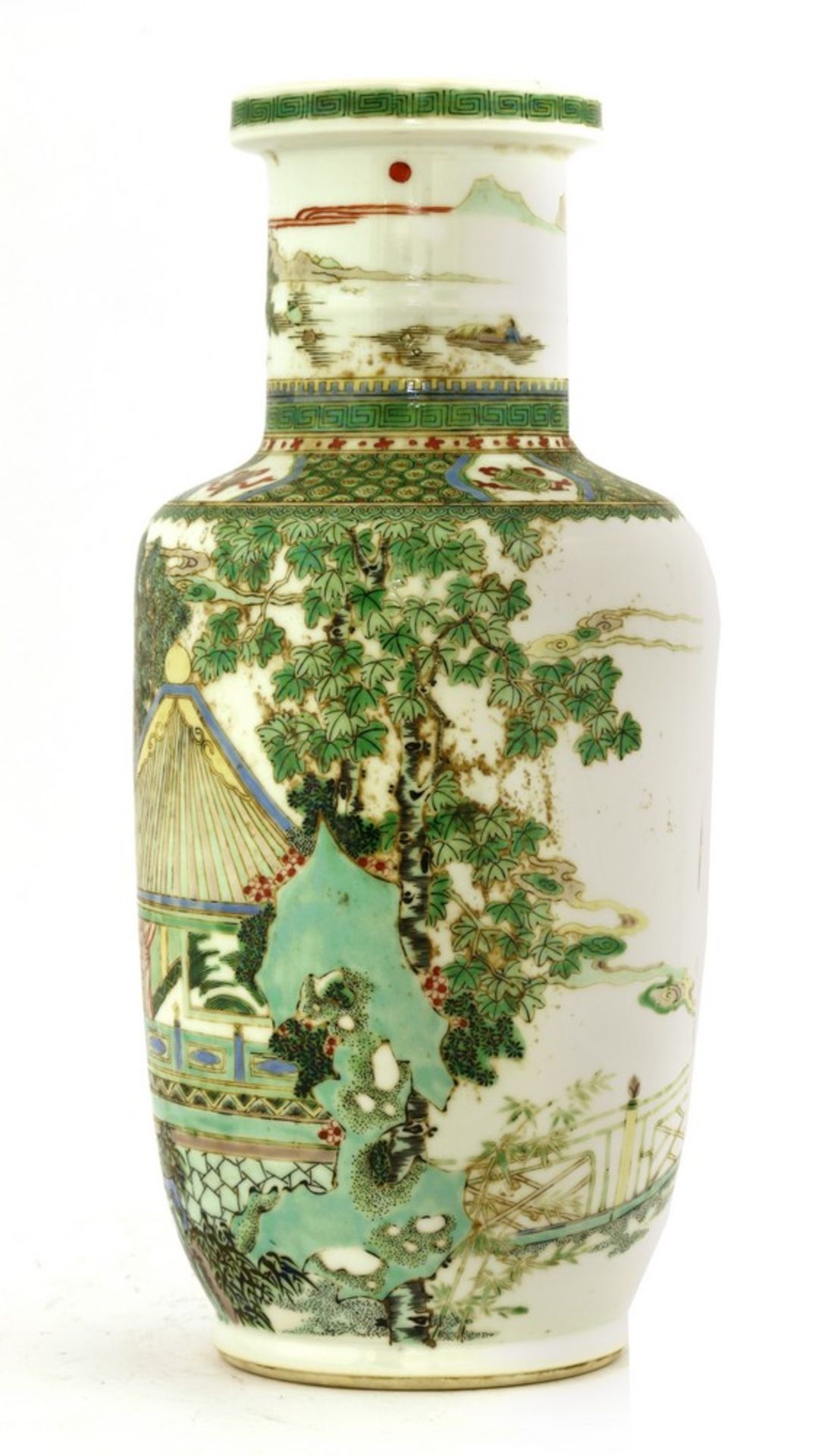 A Chinese famille verte vase - Image 3 of 4