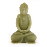A Chinese jade Buddha