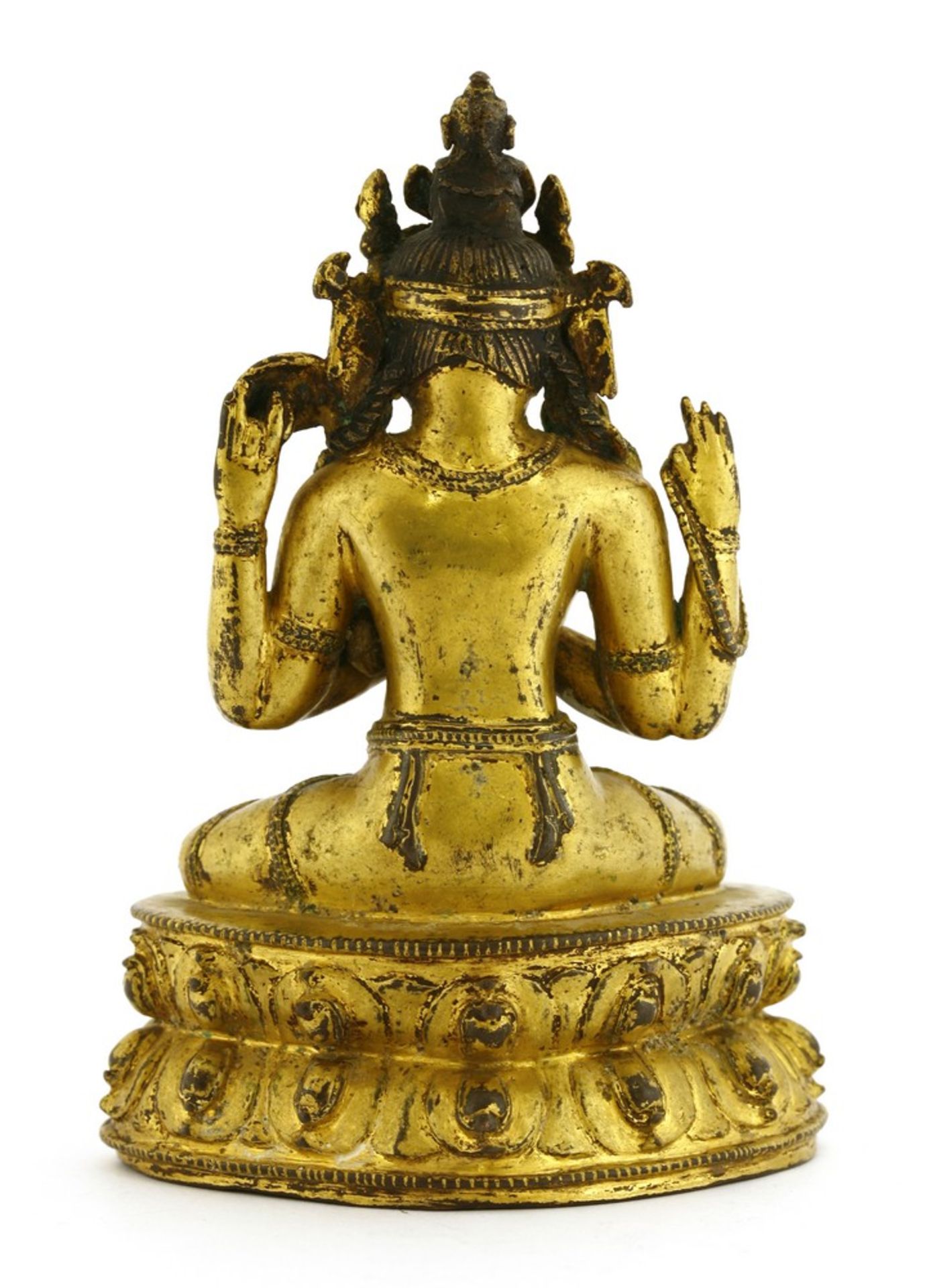 A Chinese gilt bronze bodhisattva - Image 2 of 3