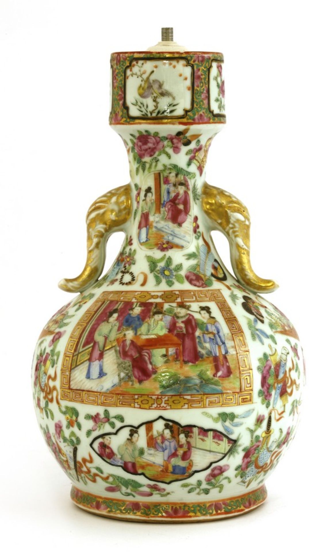 A Chinese famille rose vase - Image 2 of 2