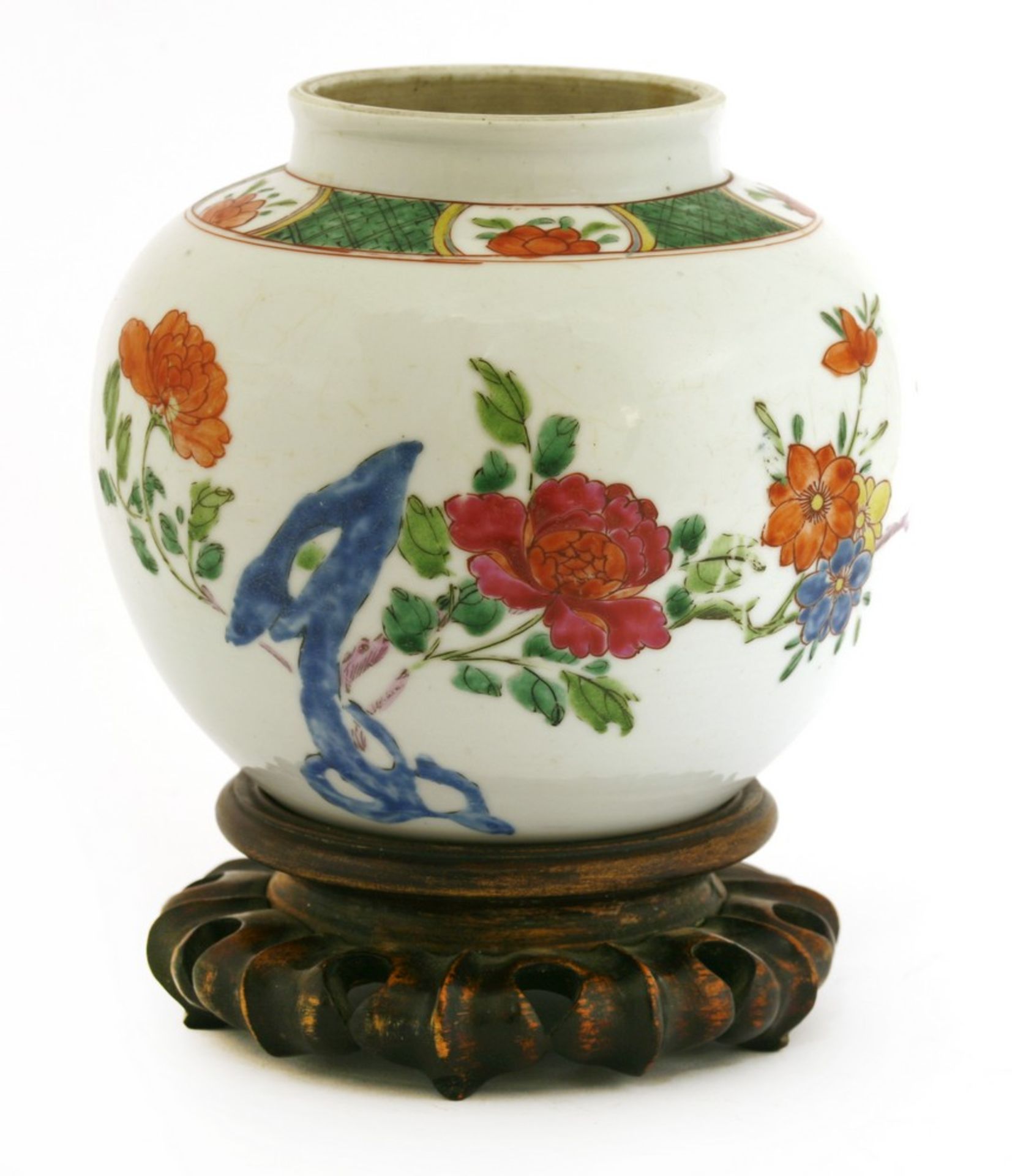 A Chinese wucai jar