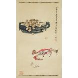 A collection of three Chinese scrolls,
