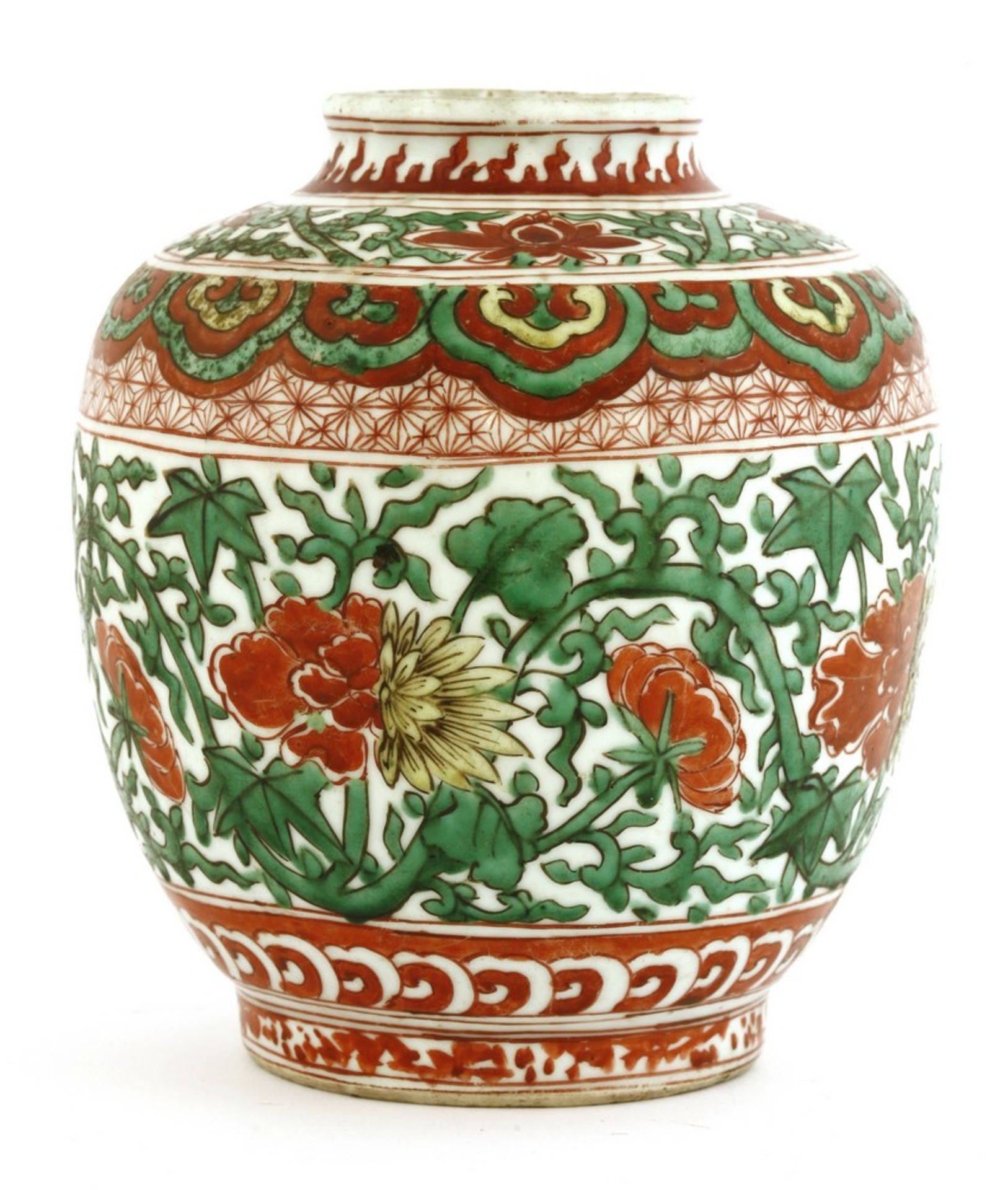 A Chinese famille verte jar - Image 2 of 2