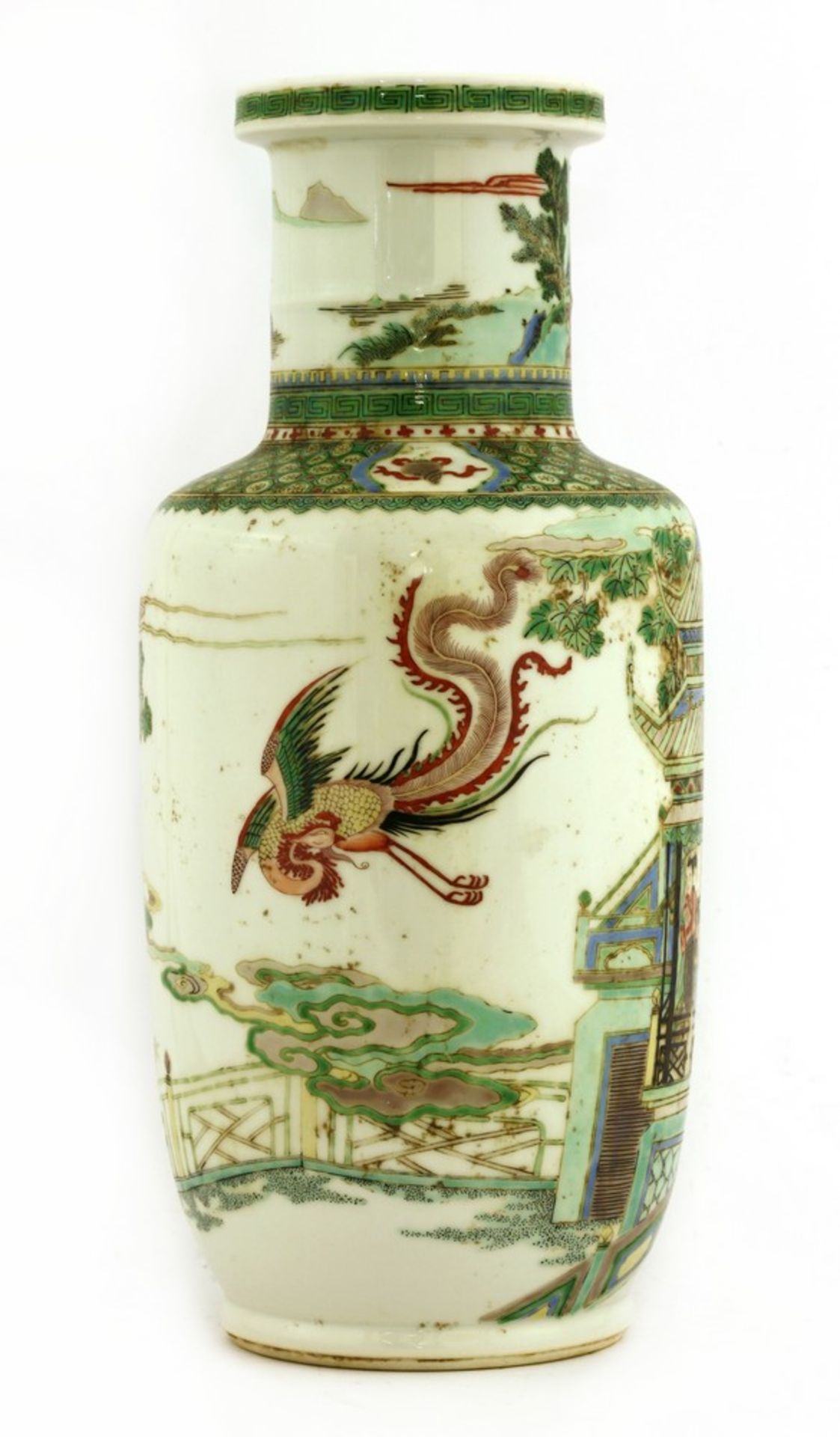 A Chinese famille verte vase - Image 2 of 4