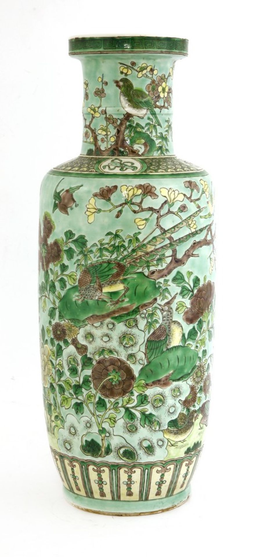 A Chinese famille verte vase