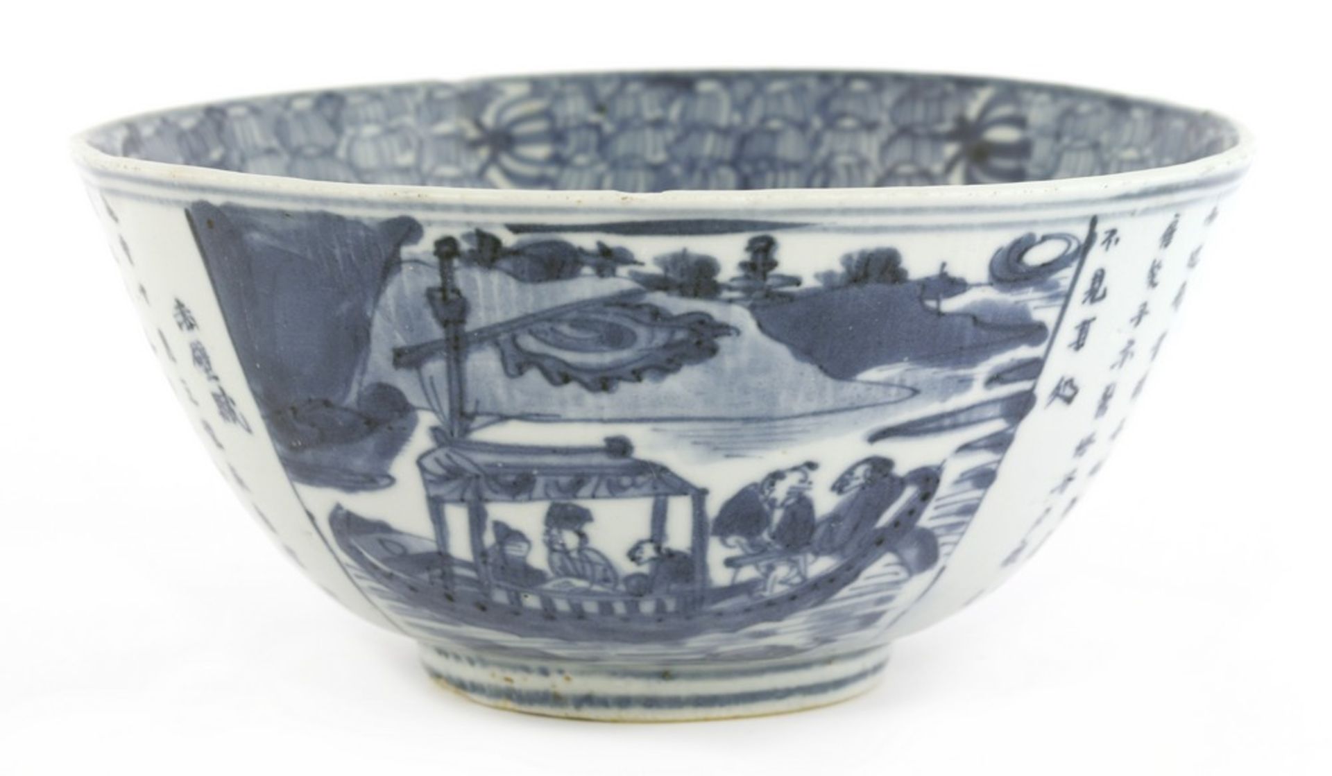 A Chinese blue and white bowl