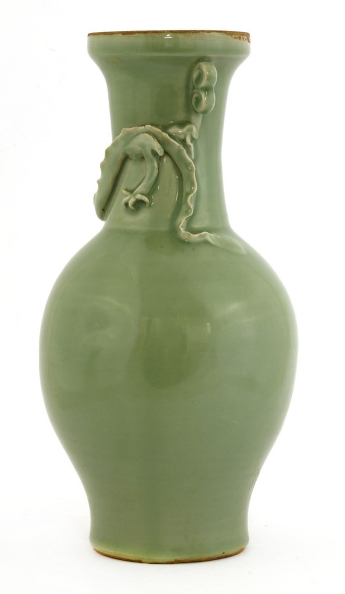 A Chinese Longquan ware celadon vase - Image 2 of 2