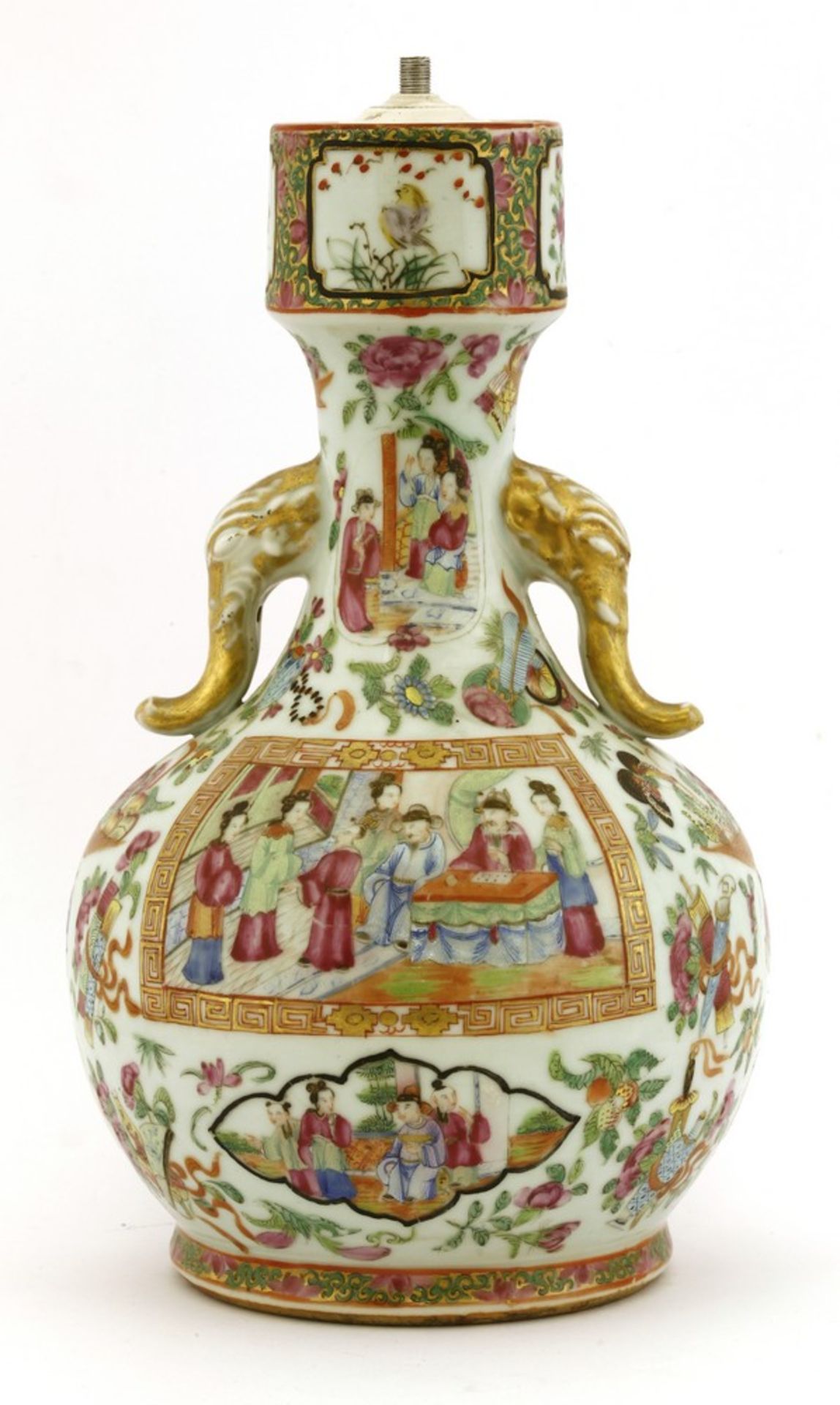 A Chinese famille rose vase