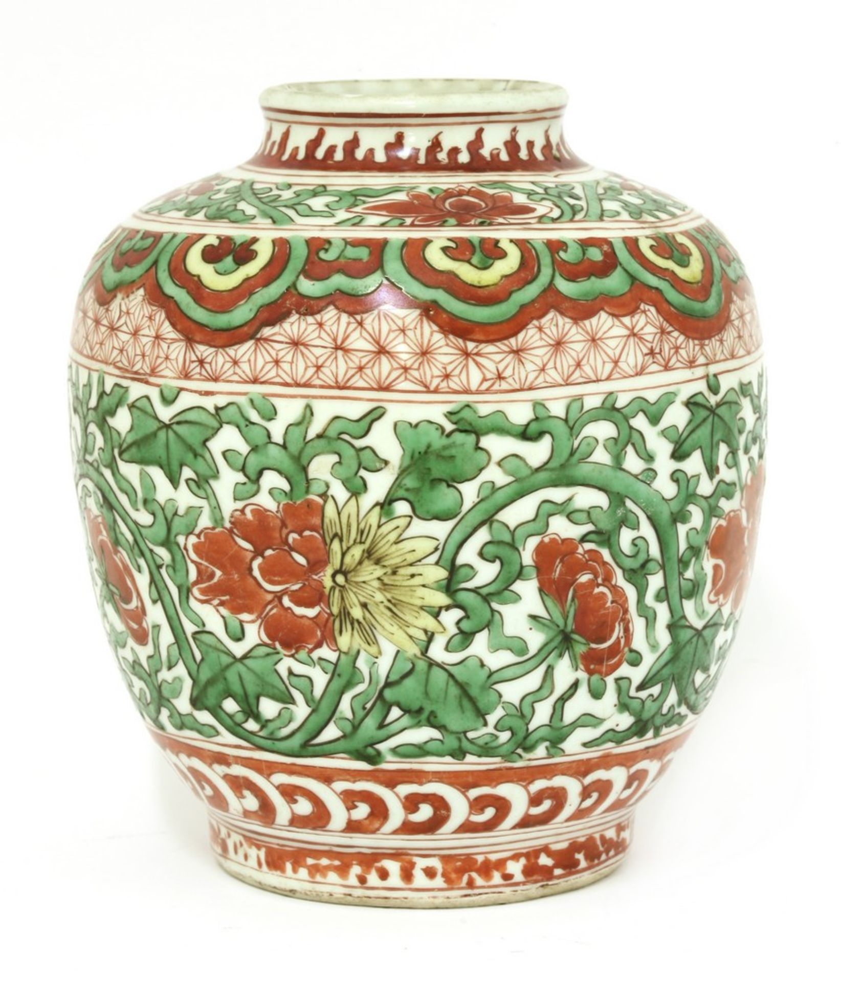 A Chinese famille verte jar