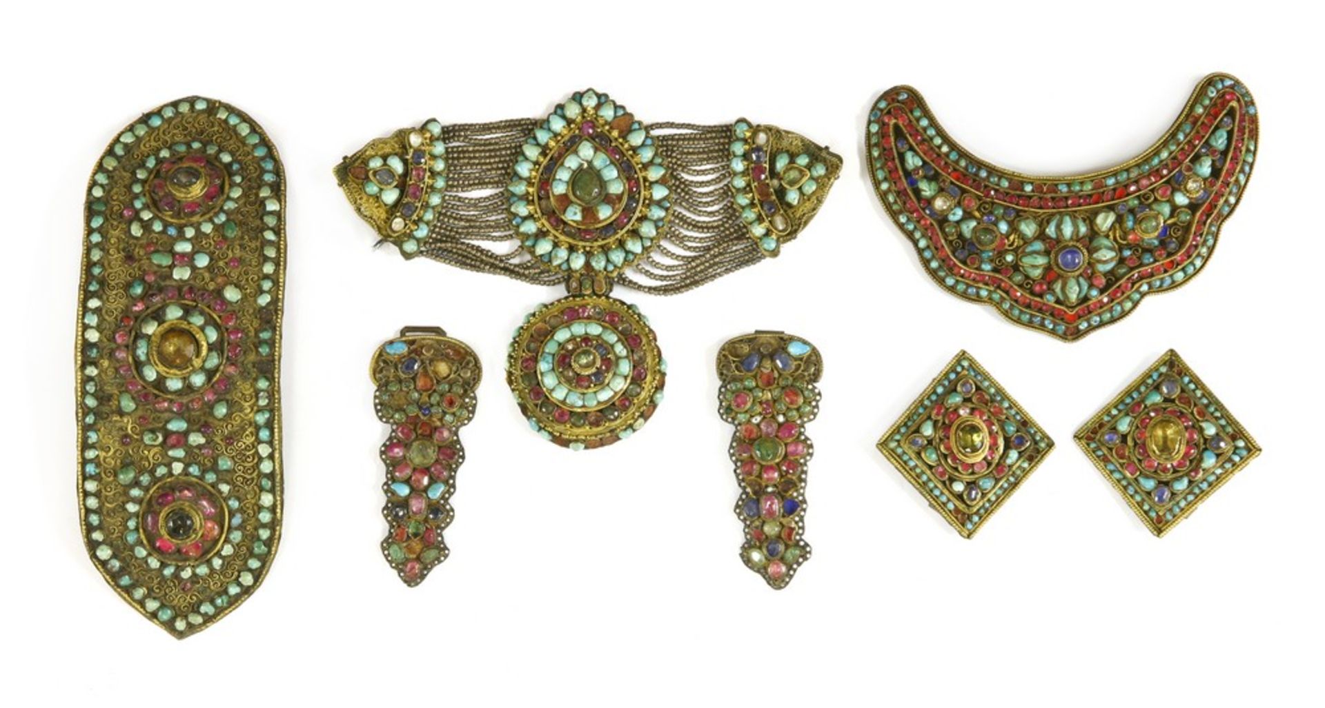 A collection of Tibetan jewellery