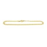 An 18ct gold curb chain bracelet