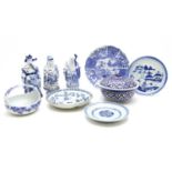 A Chinese blue and white plate