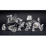 A collection of Swarovski crystal