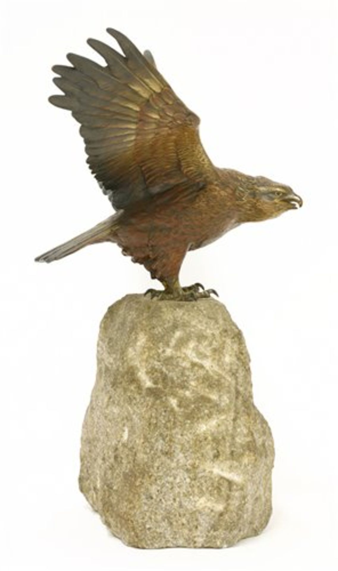 A cold painted bronze eagle - Bild 2 aus 3