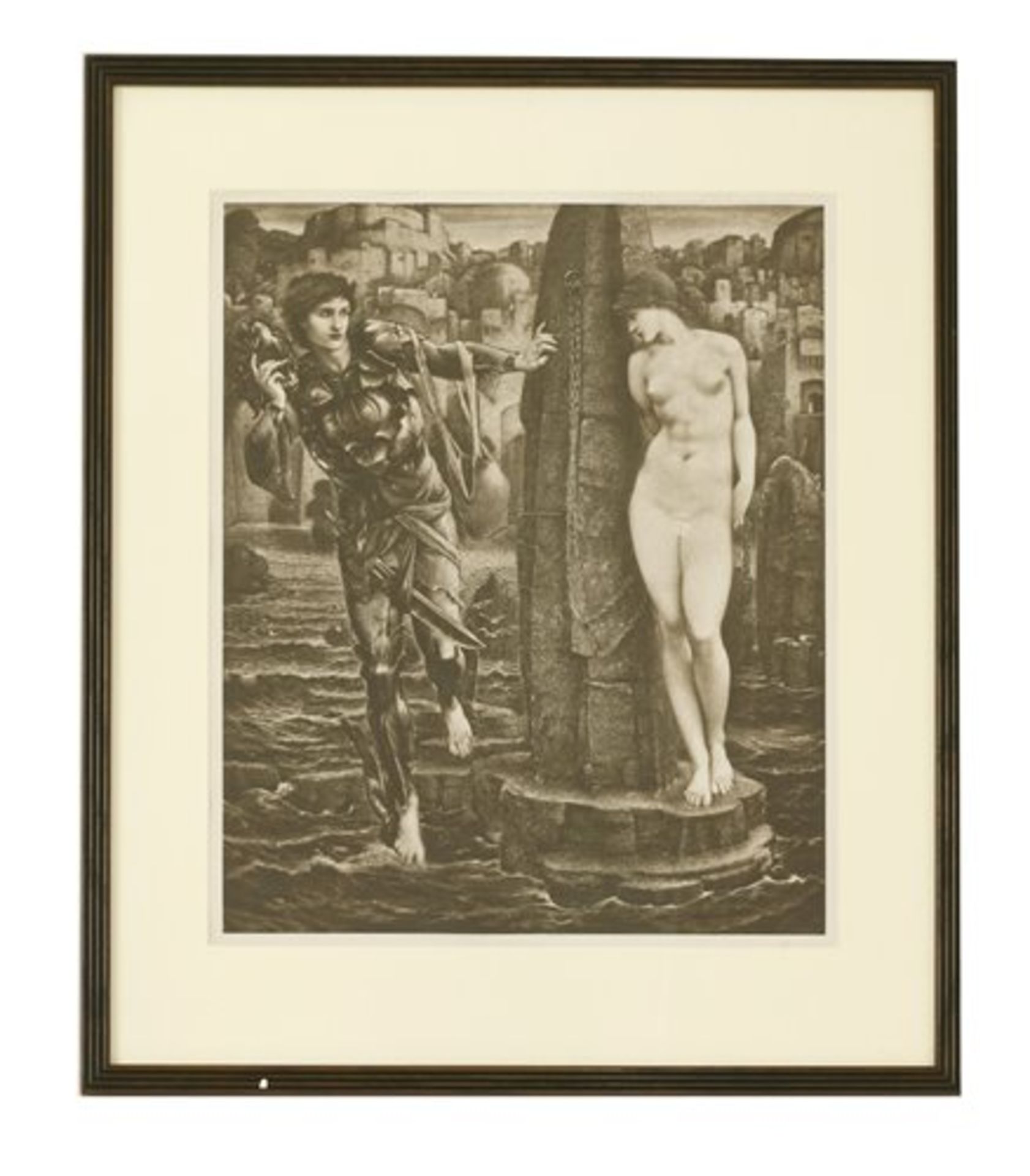 After Sir Edward Coley Burne-Jones 'THE ROCK OF DOOM'; 'LE CHANT D' ARMOUR'