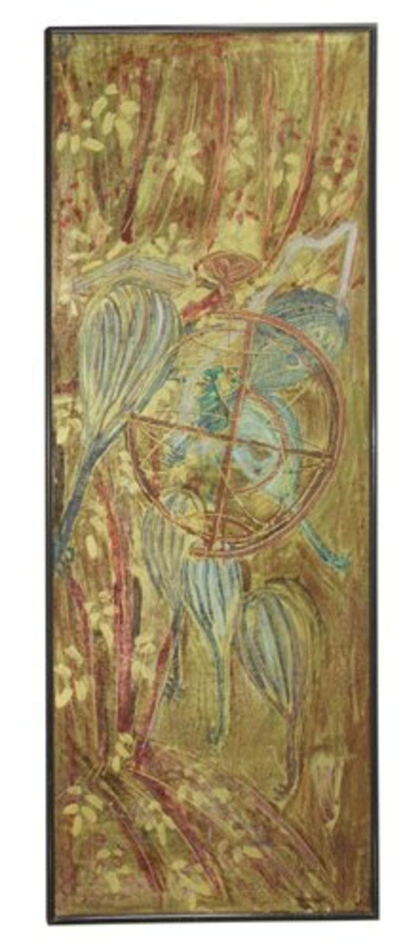 A large painted panel,