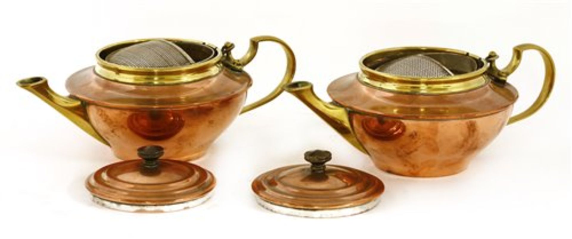 Two copper and brass teapots - Bild 2 aus 2