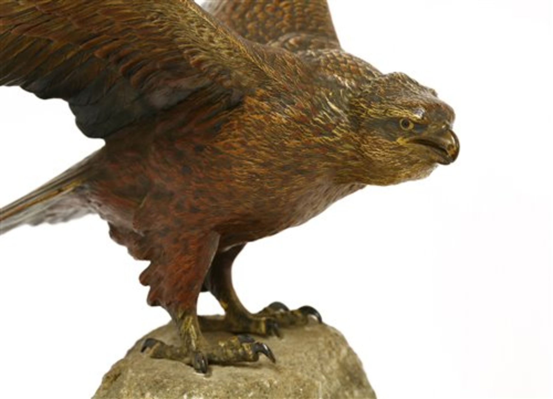 A cold painted bronze eagle - Bild 3 aus 3