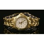 A ladies' gold-plated Tag Heuer Professional 200 metres WG1330-0 watch,